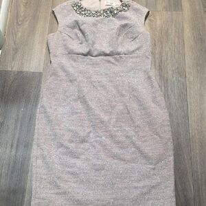 Eliza J Gray Embellished A-line Cocktail Dress